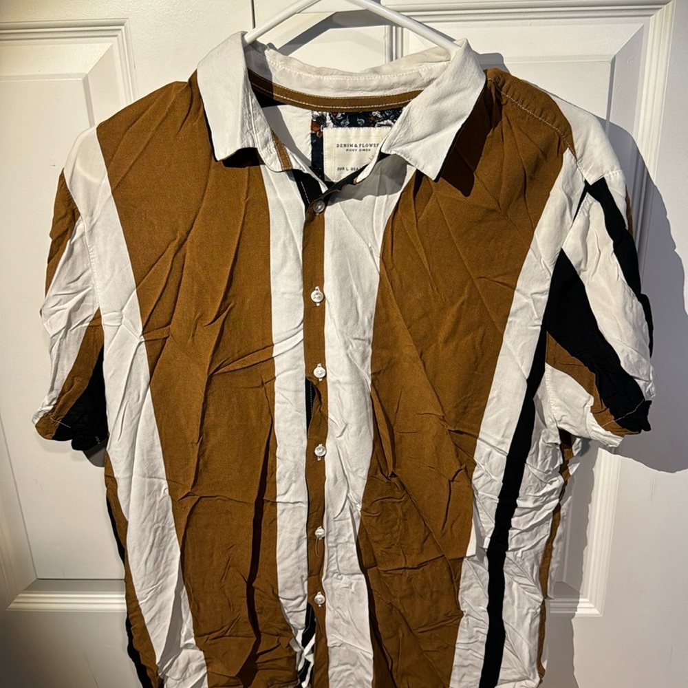 Denim & Flower Mens L Shirt